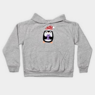 Christmas penguin Kids Hoodie